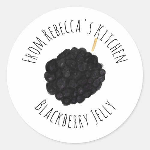 From The Kitchen Of Blackberry Bramble Jelly  Jam Classic Round Sticker
