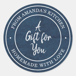 From the Kitchen of Blue Classic Round Sticker