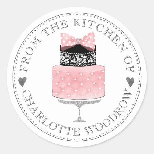 From The Kitchen Of Cake Classic Round Sticker