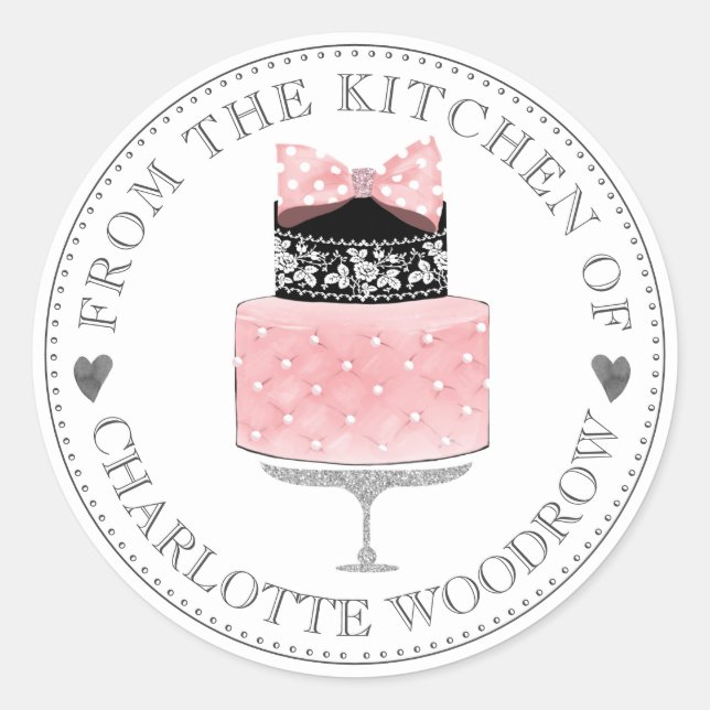 From The Kitchen Of Cake Classic Round Sticker (Front)