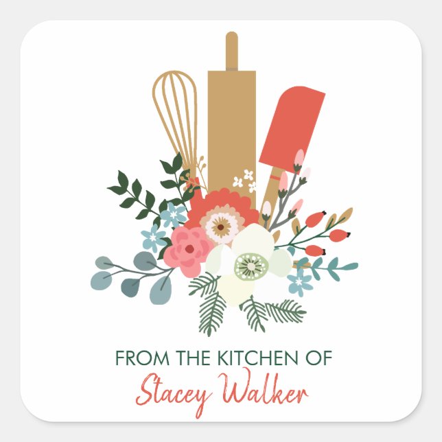 From the Kitchen of Christmas Gift Label (Front)