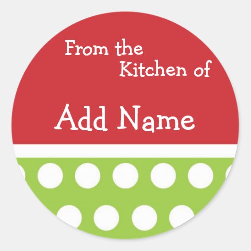 From the Kitchen of Christmas Sticker
