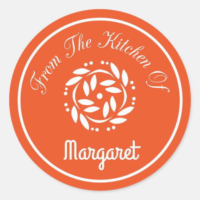 From The Kitchen Of Classic Round Sticker (Front)