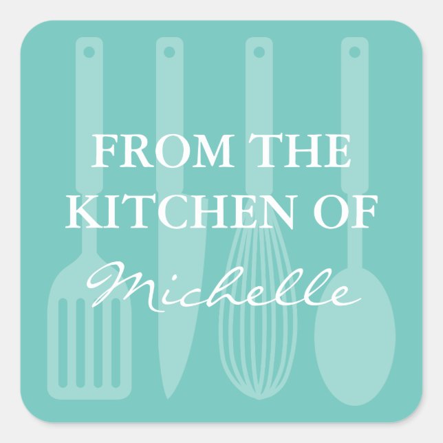 From the kitchen of cooking utensils stickers (Front)