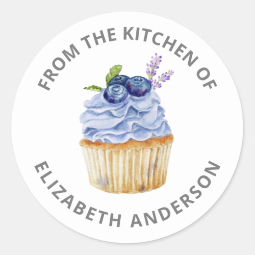 From the Kitchen of Cupcake Pastry Chef Bakery Cla Classic Round Sticker