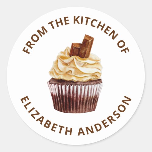 From the Kitchen of Cupcake Pastry Chef Bakery Classic Round Sticker