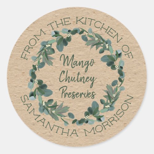 From The Kitchen Of  Eucalyptus Goodies Label
