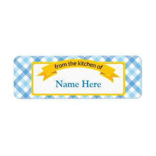 From the Kitchen of Food Label - Blue