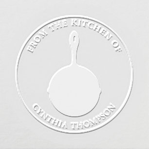 From The Kitchen Of Frying Pan Skillet Embosser