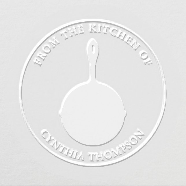 From The Kitchen Of Frying Pan Skillet Embosser (Design)