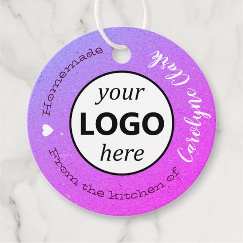 From The Kitchen Of Logo Template Ombre Purple Tag