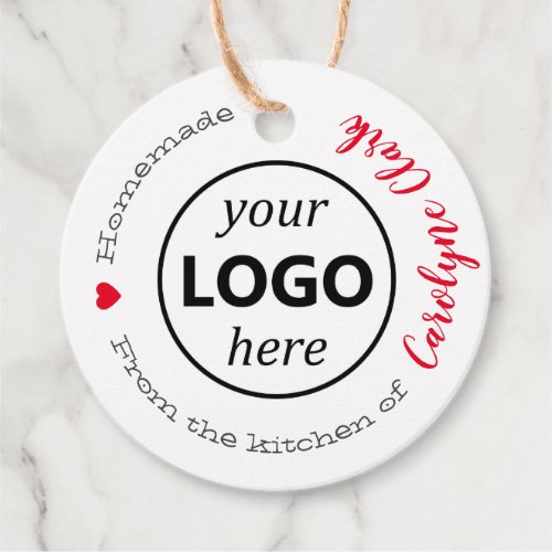 From The Kitchen Of Logo Template White Paper  Favor Tags