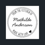 From the Kitchen of Made with Love by Script Name  Self-inking Stamp<br><div class="desc">Personalize your recipe boxes with a From the Kitchen of & Made with Love Stamp,  making them unique and special to those who receive this gift. If you need help,  please let us know at belytaliarecipes@gmail.com,  and we will gladly assist you.© Belytalia 2022</div>