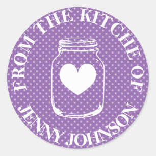 From the kitchen of mason jar polka dots stickers
