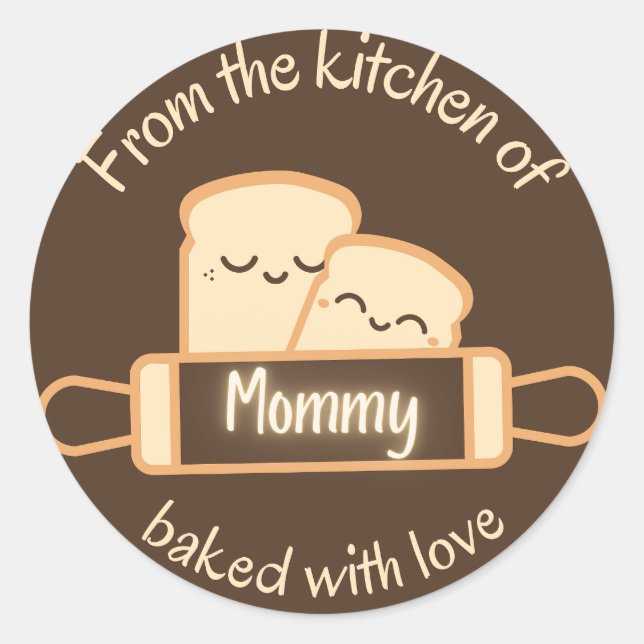 "From the kitchen of Mom" Sticker (Front)