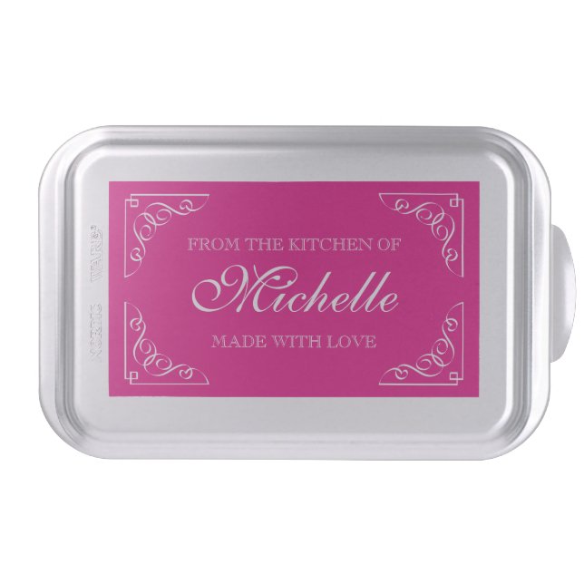From the kitchen of personalized baking cake pan (Front)