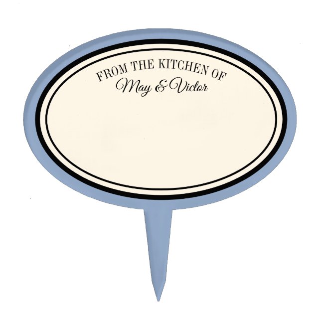 From the Kitchen of Personalized Cake Pick (Front)