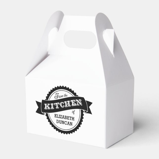 From The Kitchen Of Personalized Favor Box (Front Side)