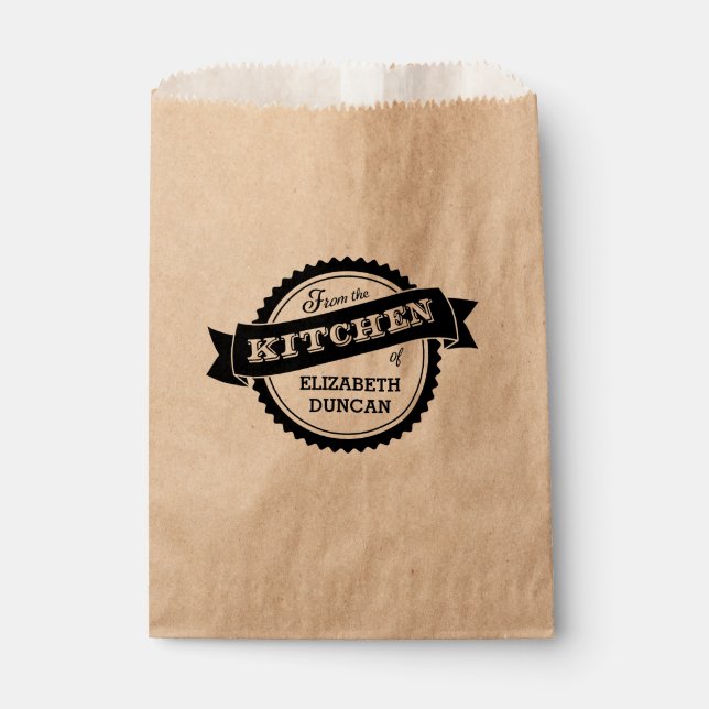 From The Kitchen Of Personalized Favor Box Bag (Front)