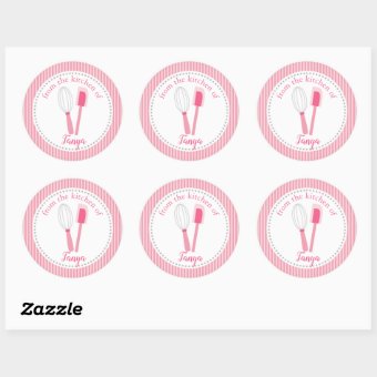 From the Kitchen Of Personalized Stickers | Zazzle