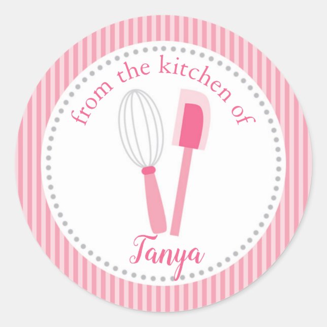 From the Kitchen Of Personalized Stickers (Front)