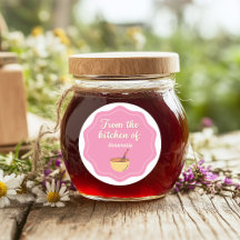 From The Kitchen Of / Pink Sticker