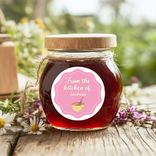 From The Kitchen Of / Pink Sticker