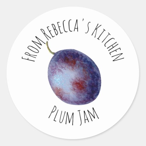 From The Kitchen Of Plum Jam   Classic Round Sticker