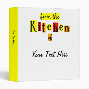 From the Kitchen of Retro Custom Recipe Binder