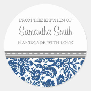 From the Kitchen of Sticker Blue Damask