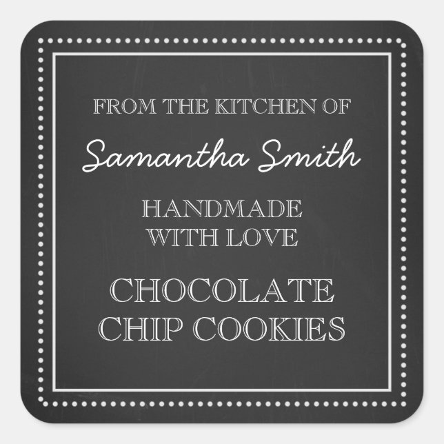 From the Kitchen of Sticker Chalkboard (Front)