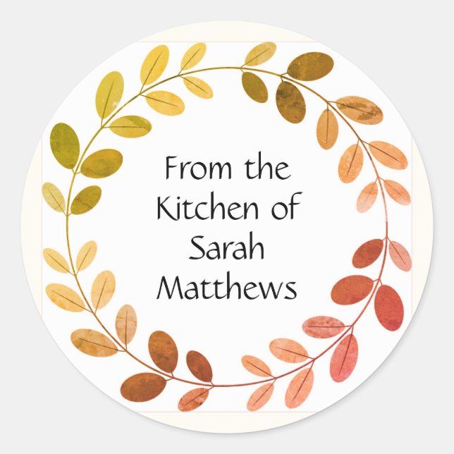 From the kitchen of stickers (Front)