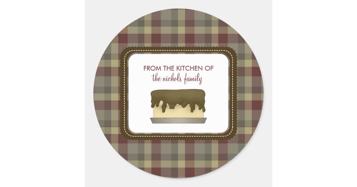 From The Kitchen Of Stickers | Zazzle