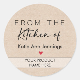 From the Kitchen of Stickers Custom Product Labels