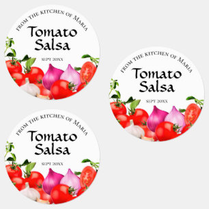 From the Kitchen Of Tomato Salsa Homemade Labels