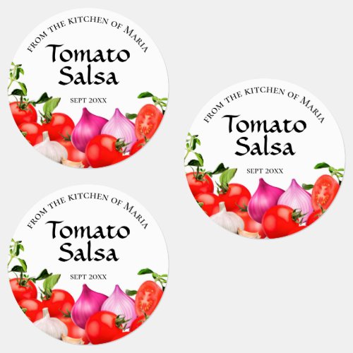 From the Kitchen Of  Tomato Salsa Homemade Labels