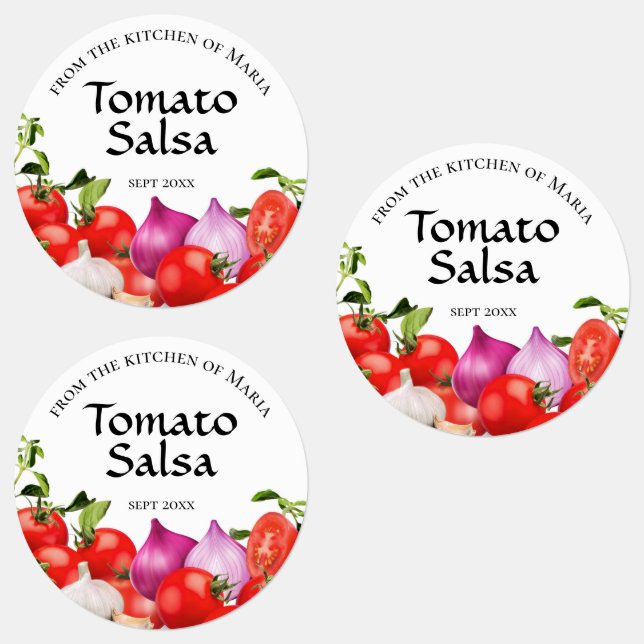 From the Kitchen Of | Tomato Salsa Homemade Labels (Group)