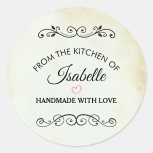 From the Kitchen of Western Vintage Classic Round Sticker