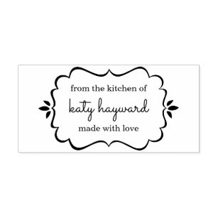 Custom Stamp Personalised wooden rubber stamp HOMEMADE stamp business stamp baking cooking stamp address stamp retro heart stamp