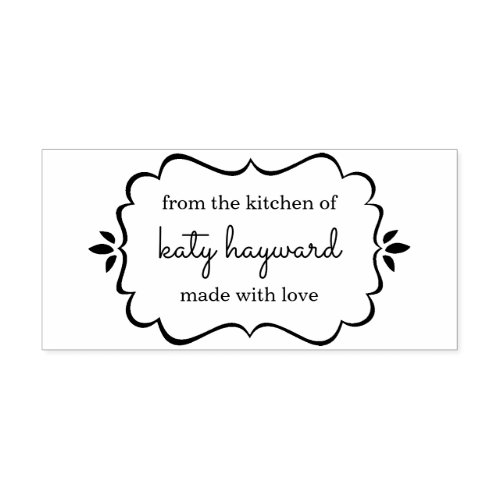 From the Kitchen  Personalized Baking and Cooking Self_inking Stamp