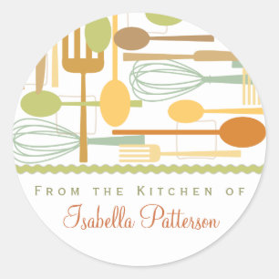 From the Kitchen Retro Cooking Utensils Sticker