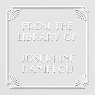 "From The Library Of" Art Deco Embosser