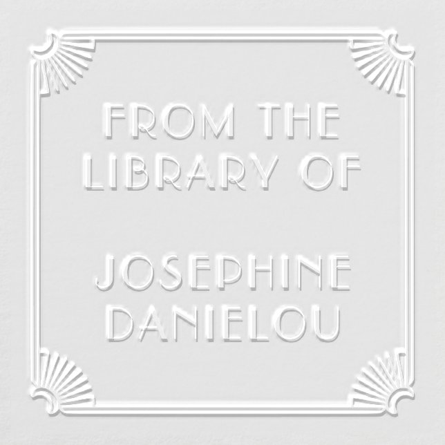 "From The Library Of" Art Deco Embosser (Design)