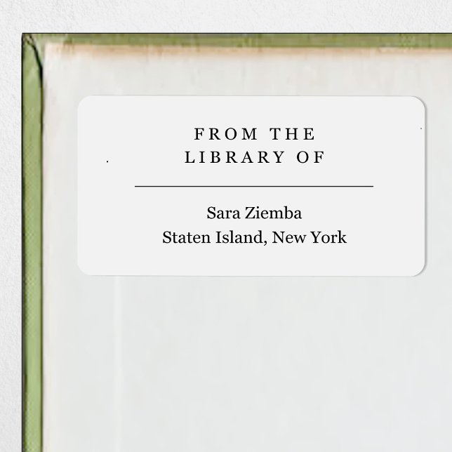 From the Library of Book Label (Creator Uploaded)