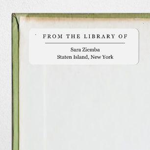 From the Library of Book Label