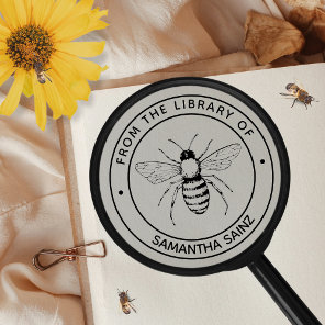 From the Library of Book Stamp Bumble Bee