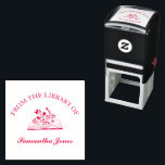 From the Library of Book Stamp Elegant<br><div class="desc">Stamp your books with this personalized rubber stamp "from the library of (INSERT) your name". Modern design, with flowers, that every book lover will love. If you have a book lover in your life, you probably bought them books already. This Christmas make it unique and buy them this personalized stamp....</div>