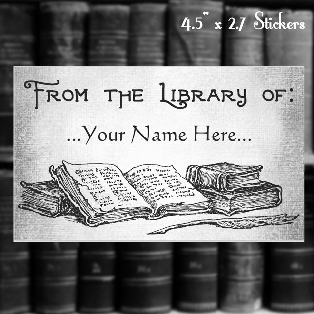 From the Library of Books Quill Custom Bookplate (Creator Uploaded)