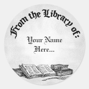 From the Library of Books Quill Custom Bookplate