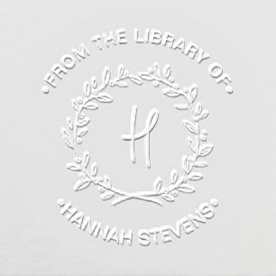 From The Library Of Botanical Embosser